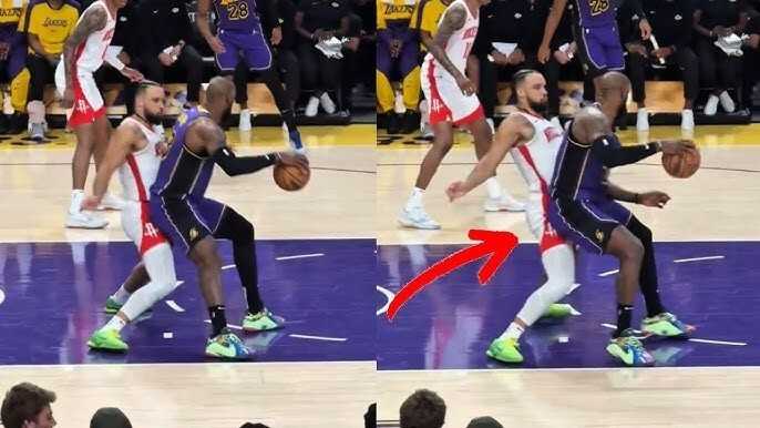 只能笑而不语，狄龙直播中被问防守詹姆斯背身单打经典画面